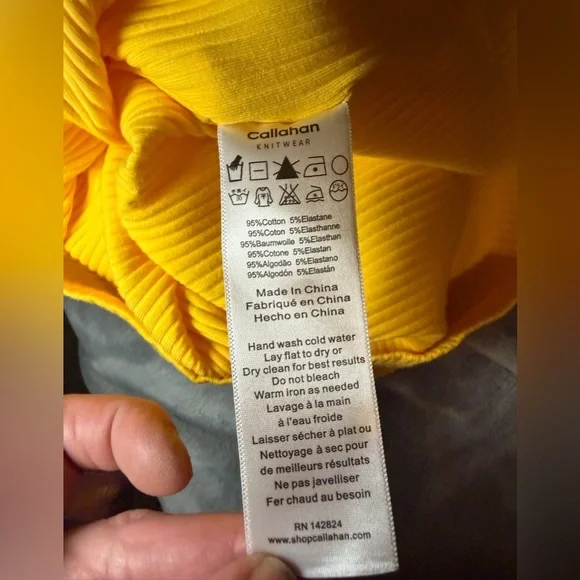 NWT Revolve Callahan Knitwear Keyhole Mimi Midi Dress in Mango Size XS. - Picture 7 of 7